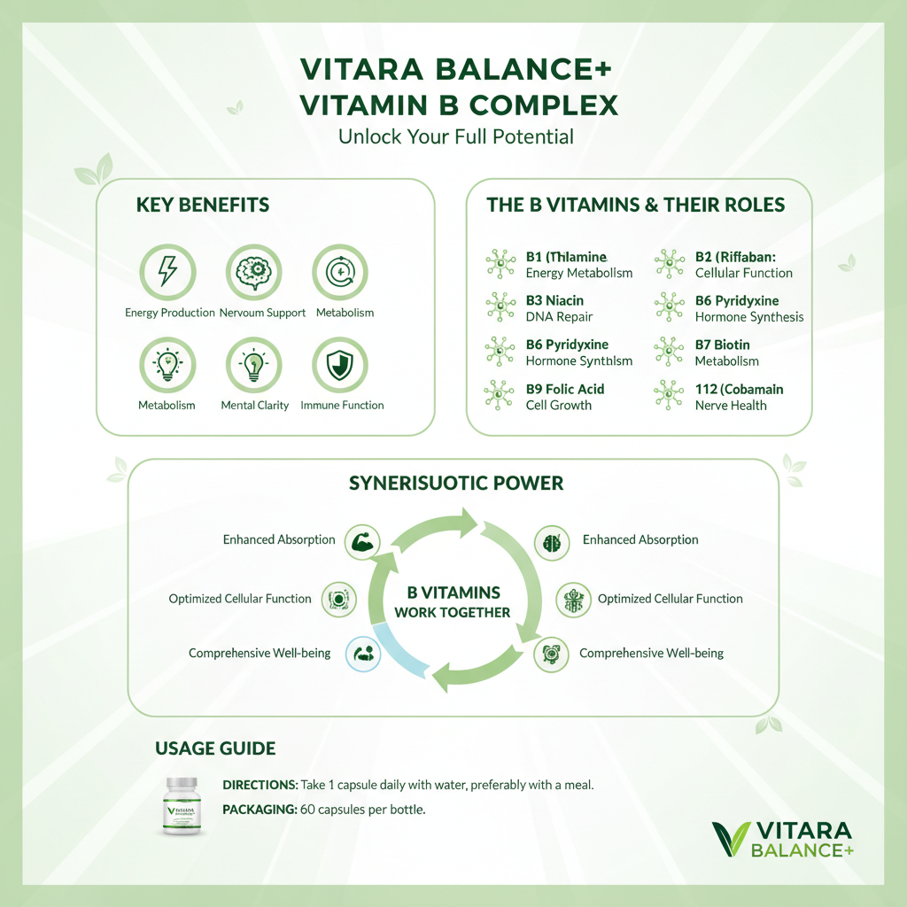 Vitamin B Complex Educational Guide - Benefits, How It Works, and Usage